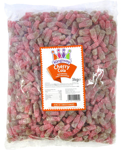 Kingsway Small Fizzy Cherry Cola Bottles 3kg [Regular Stock], Kingsway, Bulk Candy- HP Imports