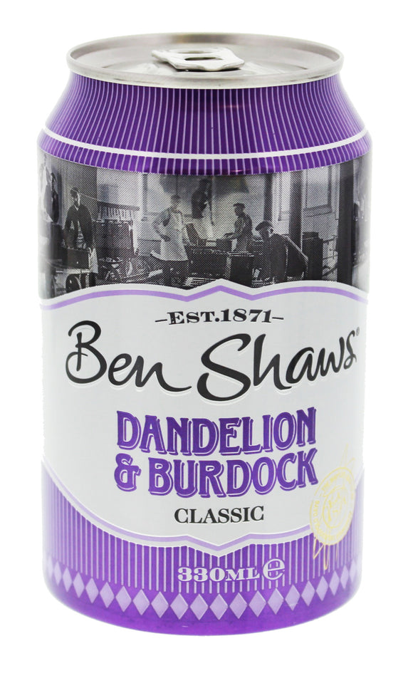 Ben Shaw's Dandelion & Burdock 24x330ml [Regular Stock], Ben Shaws, Pop Cans- HP Imports