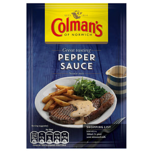 Colman's Pour Over Sauce Pepper 10x40g [Regular Stock], Colman's, Cooking Aids/Sauces/Mixes- HP Imports