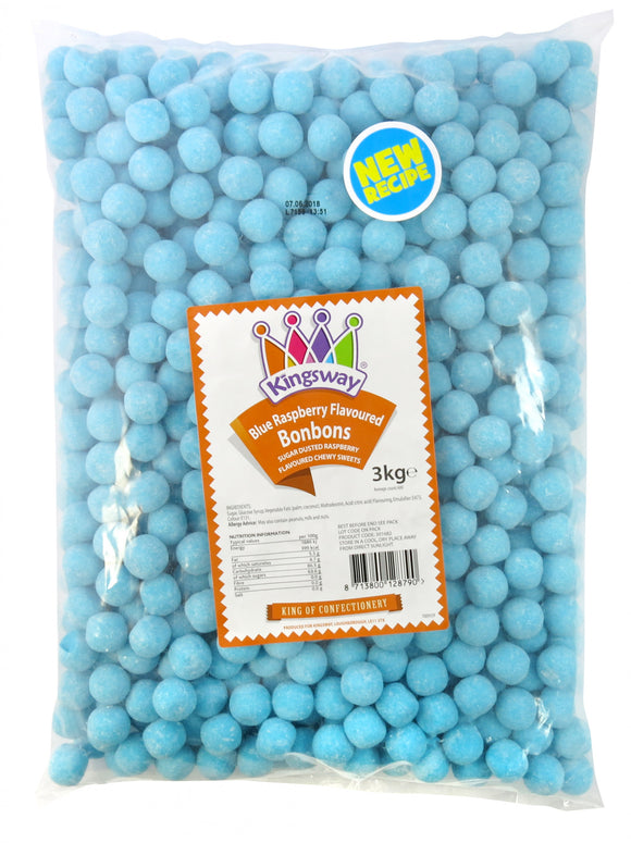 Kingsway Blue Raspberry Bonbons 3kg [Regular Stock], Kingsway, Bulk Candy- HP Imports