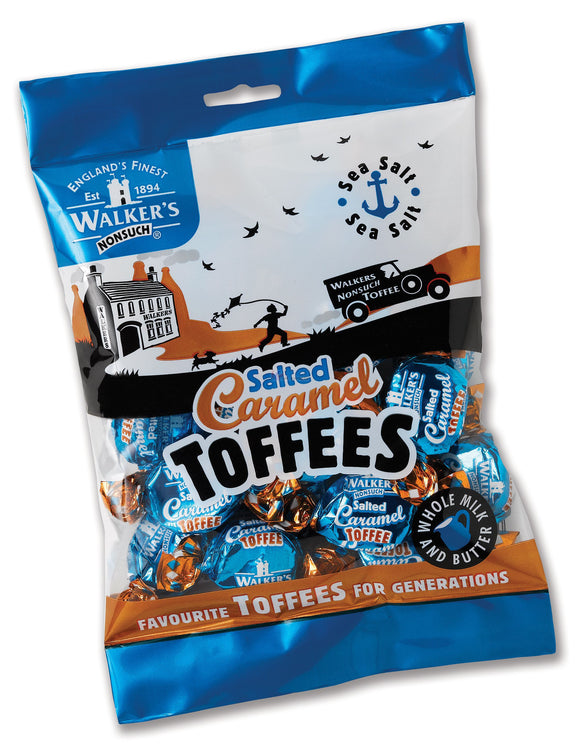 Walker's Salted Caramel Toffee Bags 12x150g [Regular Stock], Walkers, Bagged Candy- HP Imports