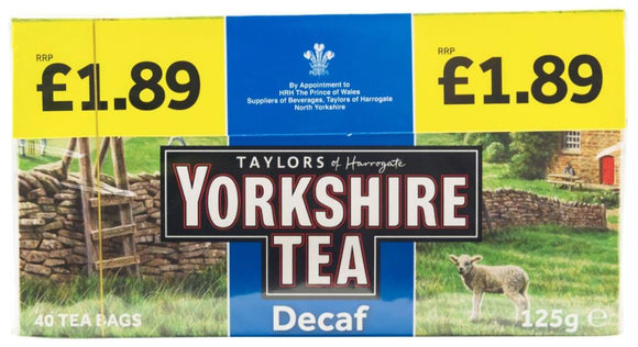 Taylors Yorkshire Tea Decaf (PM) 5x40's [Regular Stock], Taylors, Drinks- HP Imports