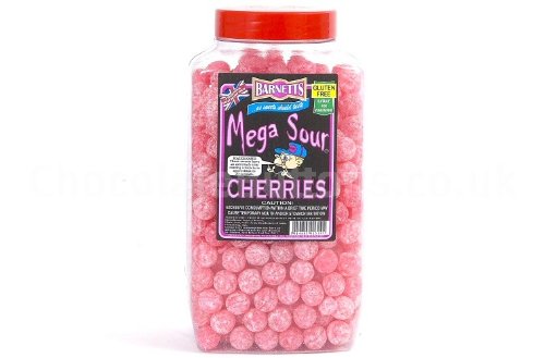 Barnetts Mega Sour Cherry Jar 3kg [Regular Stock], Barnetts, Bulk Candy- HP Imports