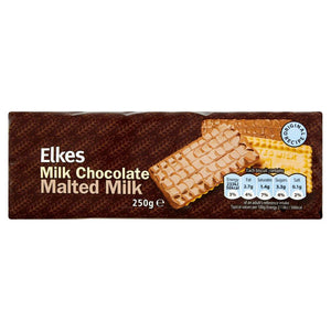 Elkes Chocolate Malted Milk (Cow Biscuit) 30*200g [Regular Stock], Elkes, Chocolate Bar/Bag- HP Imports