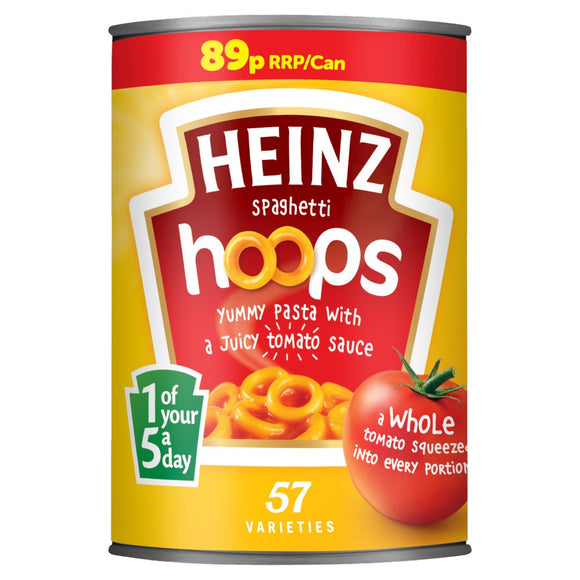 Heinz Spaghetti Hoops (PM) 24x400g [Regular Stock], Heinz, Noodles/Pasta/Rice- HP Imports