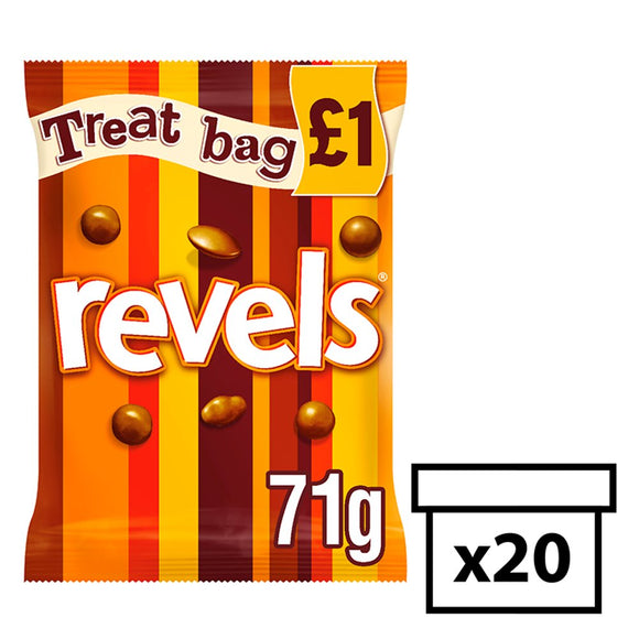 Mars Revels Treat Bag (PM) 20x71g [Regular Stock], Mars, Chocolate Bar/Bag- HP Imports