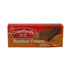 Crawford Bourbon Creams 12x150g [Regular Stock], Crawford, Biscuits/Crackers- HP Imports