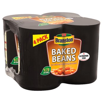 Branston Baked Beans in a Rich and Tasty Tomato Sauce 6PK 4x410g [Regular Stock], Branston, Vegetables- HP Imports