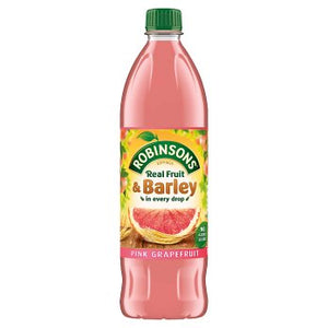 Robinsons Fruit & Barley Pink Grapefruit Squash No Added Sugar 12x1L [Regular Stock], Robinsons, Drinks- HP Imports
