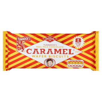 Tunnock's Real Milk Chocolate Caramel Wafer Biscuits 8PK 20x30g [Regular Stock], Tunnocks, Biscuits/Crackers- HP Imports