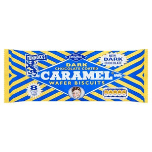Tunnock's Dark Chocolate Coated Caramel Wafer Biscuits 20*8*30g [Regular Stock], Tunnocks, Biscuits/Crackers- HP Imports