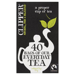 Clipper Fairtrade Everyday Tea 6PK 40x125g [Regular Stock], Clipper, Drinks- HP Imports