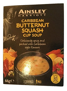 Ainsley Harriott Caribbean Butternut Squash Cup Soup (PM) 12x66g [Regular Stock], Ainsley Harriot, Soups- HP Imports