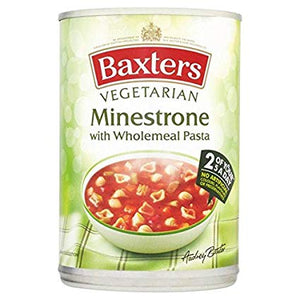Baxters Vegetarian Minestrone with Wholewheat Pasta 12x400g [Regular Stock], Baxters, Soups- HP Imports