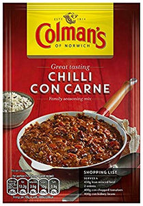 Colman's Chilli Con Carne Mix 16x50g [Regular Stock], Colman's, Cooking Aids/Sauces/Mixes- HP Imports