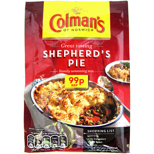 Colman's Shepherd's Pie Mix (PM) 10x50g [Regular Stock], Colman's, Cooking Aids/Sauces/Mixes- HP Imports