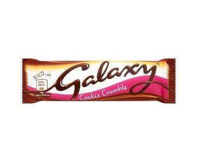 Mars Galaxy Cookie Crumble 24x40g [Regular Stock], Mars, Chocolate Bar/Bag- HP Imports