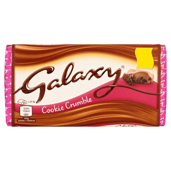 Mars Galaxy Cookie Crumble Block (PM) 24x114g [Regular Stock], Mars, Chocolate Bar/Bag- HP Imports