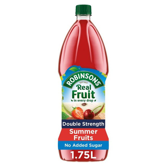 Robinsons Double Strength Summer Fruits No Added Sugar (PM) 6x1.75L [Regular Stock], Robinsons, Drinks- HP Imports