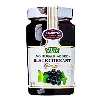 Stute No Sugar Added Blackcurrant Jam (PM) 6x430g [Regular Stock], Stute, Jams/Marmalade/Spread- HP Imports