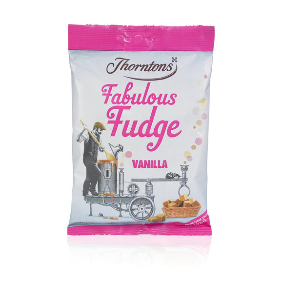 Thorntons Vanilla Fabulous Fudge (PM) 12x140g [Regular Stock], Thorntons, Bagged Candy- HP Imports