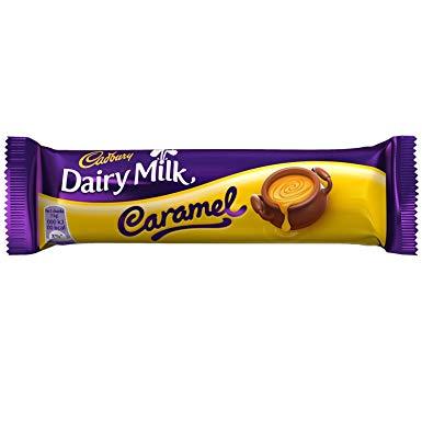 Cadbury Dairy Milk Caramel Bar Classic 48x45g [Regular Stock], Cadbury, Chocolate Bar/Bag- HP Imports