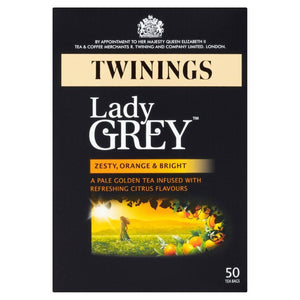 Twinings Lady Grey Bright with Zesty Orange Tea 4x50's [Regular Stock], Twinings, Drinks- HP Imports