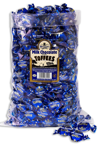 Walker's Milk Chocolate Covered Toffees 2.5kg [Regular Stock], Walkers, Bulk Candy- HP Imports