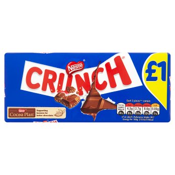 Nestle Crunch Block (PM) 16x100g [Regular Stock], Nestle, Chocolate Bar/Bag- HP Imports