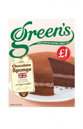 Green's Chocolate Sponge Mix (PM) 6x221g [Regular Stock], Green's, Baking- HP Imports