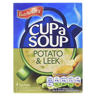 Batchelors Cup a Soup Potato & Leek 4PK 9x107g [Regular Stock], Batchelors, Soups- HP Imports