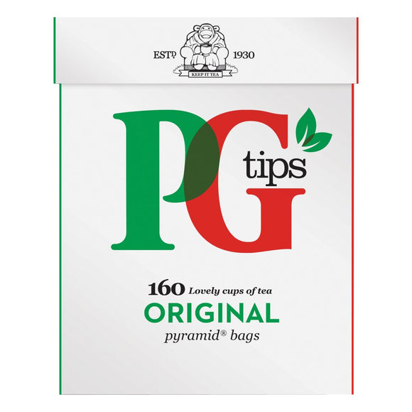 PG Tips Original Tea Bags (PM) 4x160s [Regular Stock], PG Tips, Drinks- HP Imports