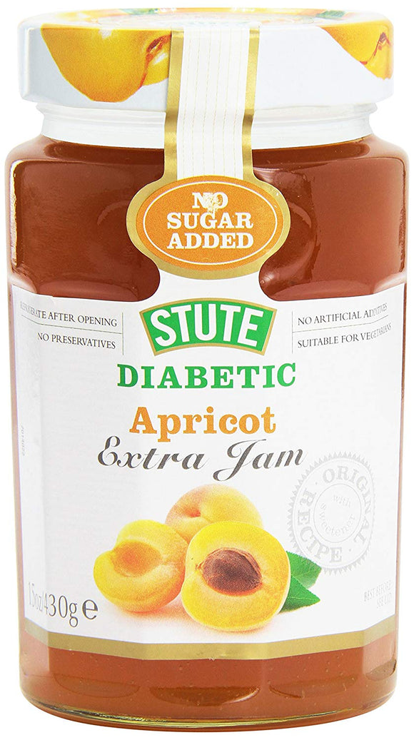 Stute No Sugar Added Apricot Jam (PM) 6x430g [Regular Stock], Stute, Jams/Marmalade/Spread- HP Imports