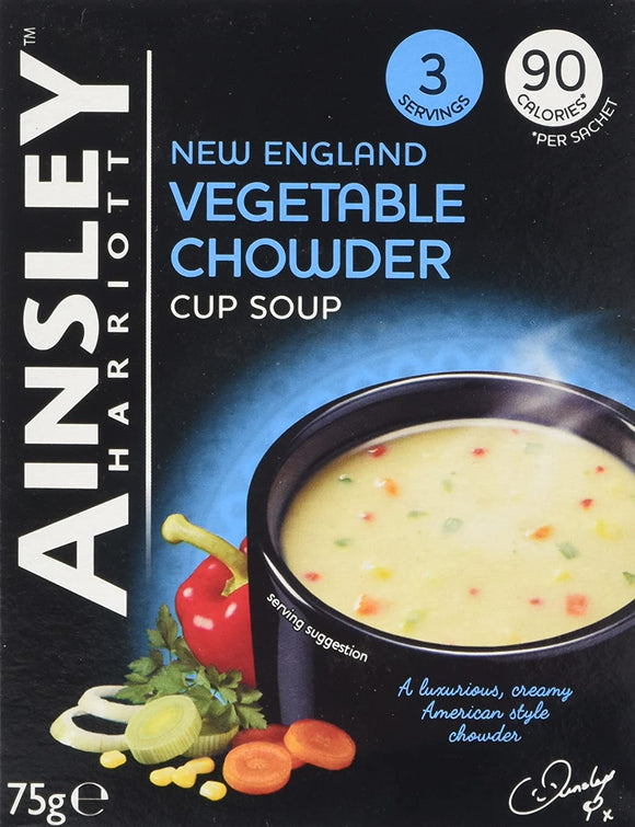 Ainsley Harriott Vegetable Chowder Cup Soup 12x75g [Regular Stock]