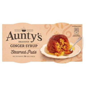 Aunty's Delicious Ginger Syrup Steamed Puds 6PK 2x95g [Regular Stock], Aunty's, Desserts- HP Imports