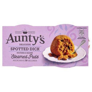 Aunty's Spotted Dick Pudding 6PK 2x95g [Regular Stock], Aunty's, Desserts- HP Imports