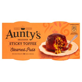 Aunty's Sticky Toffee Pudding 6PK 2x95g [Regular Stock], Aunty's, Desserts- HP Imports