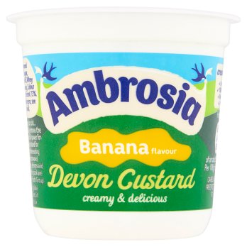 Ambrosia Banana Flavour Devon Custard 6x150g [Regular Stock], Ambrosia, Desserts- HP Imports