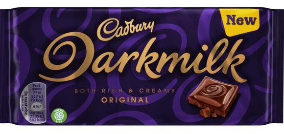 Cadbury Darkmilk Chocolate Bar 24x110g [Regular Stock]