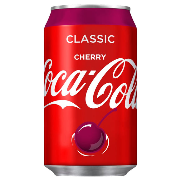 Coca-Cola Cherry Coke Cans (PM) 24x330ml [Regular Stock], Coca-Cola, Pop Cans- HP Imports