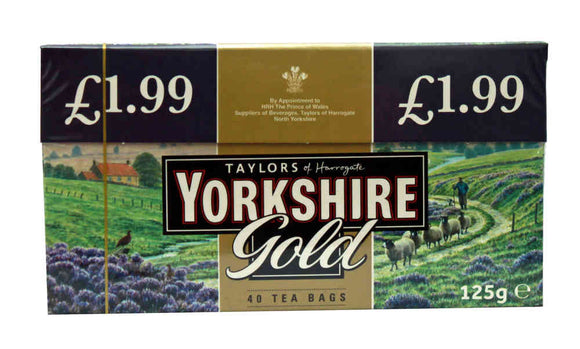 Taylors of Harrogate Yorkshire GOLD Tea 5x40's [Regular Stock], Taylors, Drinks- HP Imports