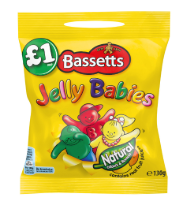 Maynards Bassetts Jelly Babies (PM) 12x165g [Regular Stock], Maynards Bassetts, Bagged Candy- HP Imports