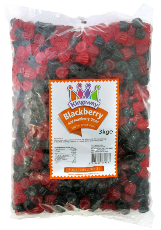 Kingsway Blackberry & Raspberry Gums 3kg [Regular Stock], Kingsway, Bulk Candy- HP Imports