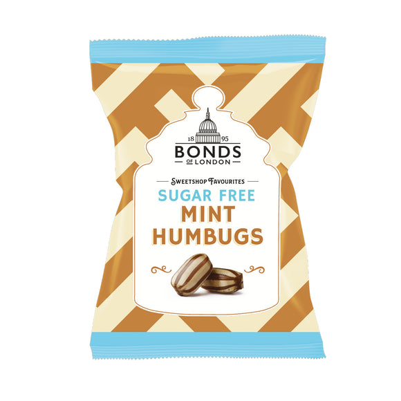 Bonds Sugar Free Mint Humbugs Share Bags 12x100g [Regular Stock], Bonds, Bagged Candy- HP Imports