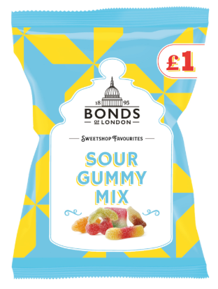 Bonds Sour Gummy Mix (PM) Share Bags 12x150g [Regular Stock], Bonds, Bagged Candy- HP Imports