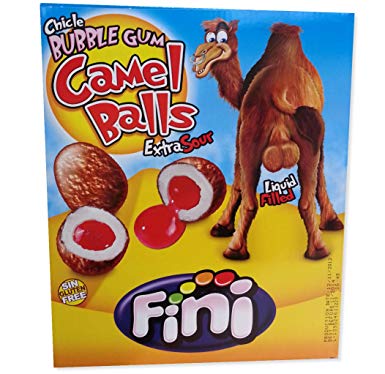 Fini Bubble Gum Camel Balls 200's Extra Sour [Regular Stock], Fini, Bagged Candy- HP Imports