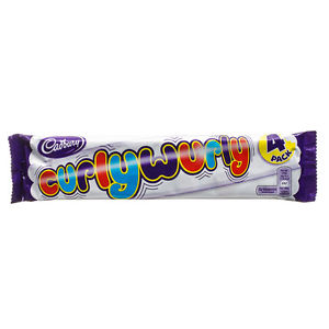Cadbury Curly Wurly 4 pack 28x104g [Regular Stock], Cadbury, Chocolate Bar/Bag- HP Imports