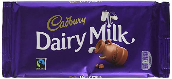 Cadbury Dairy Milk Bar 17x200g [Regular Stock], Cadbury, Chocolate Bar/Bag- HP Imports