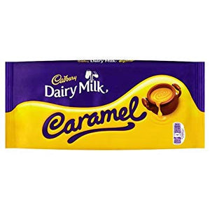 Cadbury Dairy Milk Caramel 17x200gm [Regular Stock], Cadbury, Chocolate Bar/Bag- HP Imports