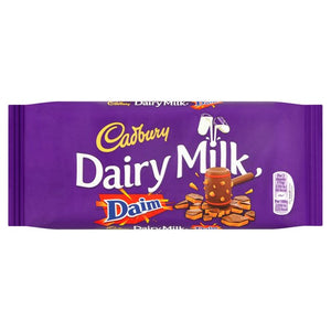 Cadbury Dairy Milk Daim 18x120g [Regular Stock], Cadbury, Chocolate Bar/Bag- HP Imports